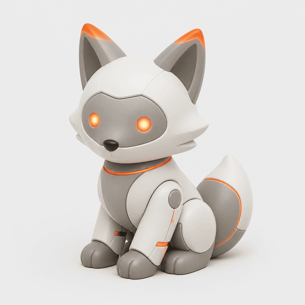 Foxlio vinyl-toy fox companion mascot